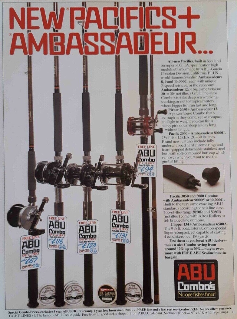 Abu Pacific 430 30lb IGFA Class 2-Piece Casting Rod 206.5cm